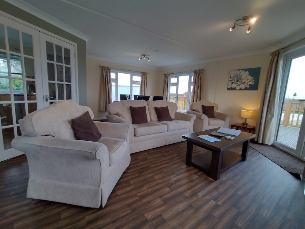 Hawks Roost lounge with cream sofas