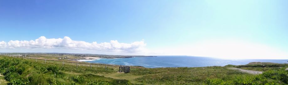 Trevose Head, looking along the coast to a sandy bay